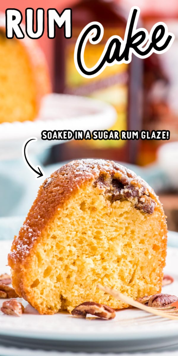 This Classic Rum Cake uses a boxed yellow cake mix, instant pudding mix, and two different types of rum to create an incredibly tender, moist cake that’s soaked in a sweet rum glaze!  via @sugarandsoulco