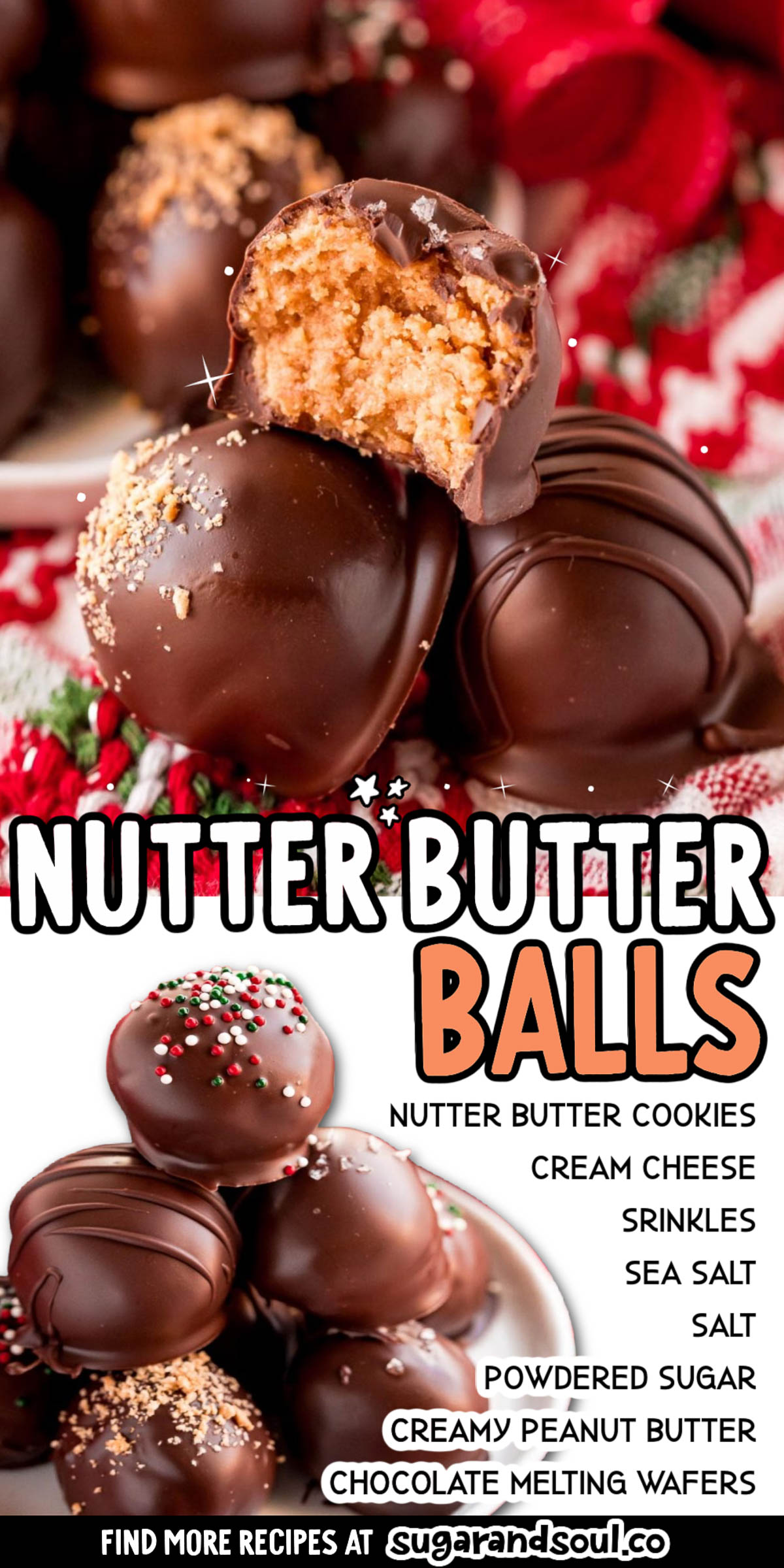 These Nutter Butter Balls are a nutty and sweet no-bake treat that’s ready in under an hour! These bite-sized dessert balls are the perfect combination of peanut butter and chocolate which means they’re sure to fly off the dessert table!  via @sugarandsoulco