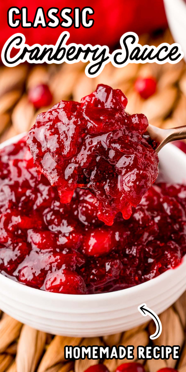 Classic Cranberry Sauce is made from scratch using just 5 ingredients to make the perfect addition to all of your holiday meals! Only requires 20 minutes of hands-on time! via @sugarandsoulco