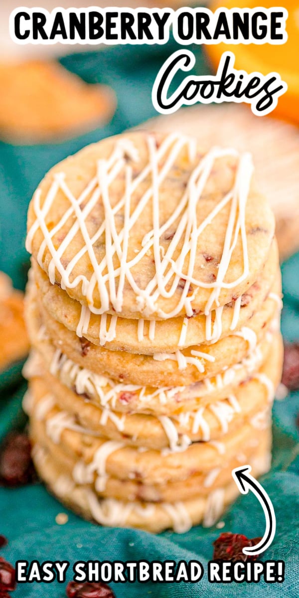 These Cranberry Orange Shortbread Cookies are full of citrusy orange zest and tart dried cranberries for a sweet treat that's holiday-worthy! Enjoy the first taste of these fresh homemade cookies in just an hour! via @sugarandsoulco