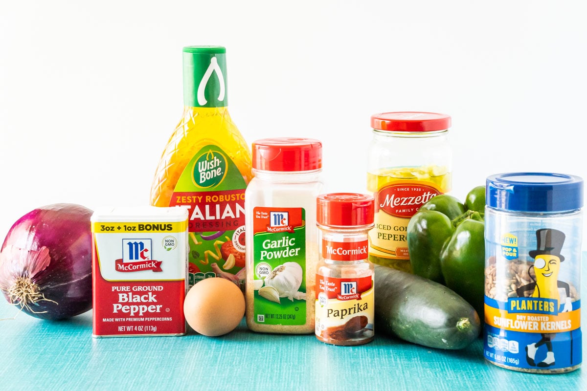 Ingredients to make hot girl summer salad.