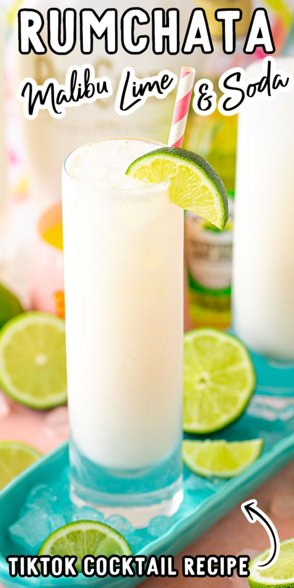 This RumChata Malibu Lime and Soda Cocktail is a simple 4-ingredient drink that's insanely tasty and perfect for summer! With a blend of coconut and lime that's both sweet and refreshing and goes down easy! via @sugarandsoulco