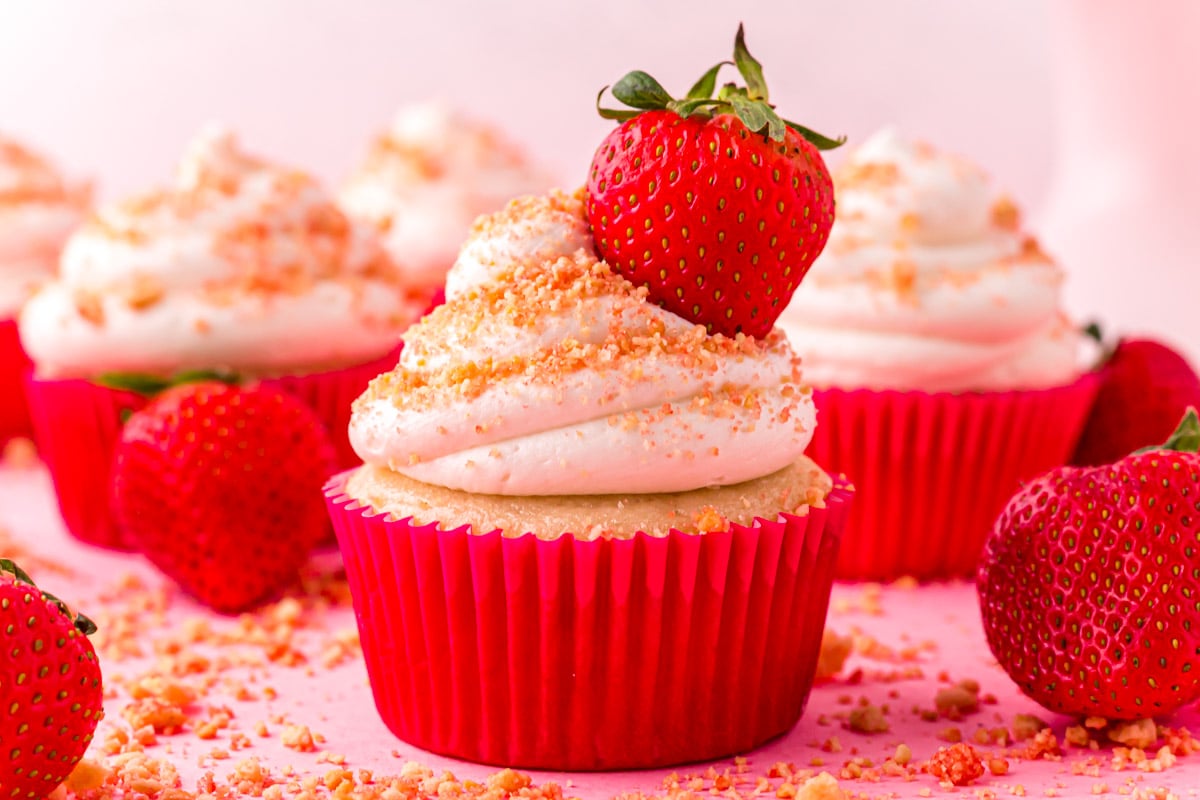 Strawberry Shortcake Cupcakes