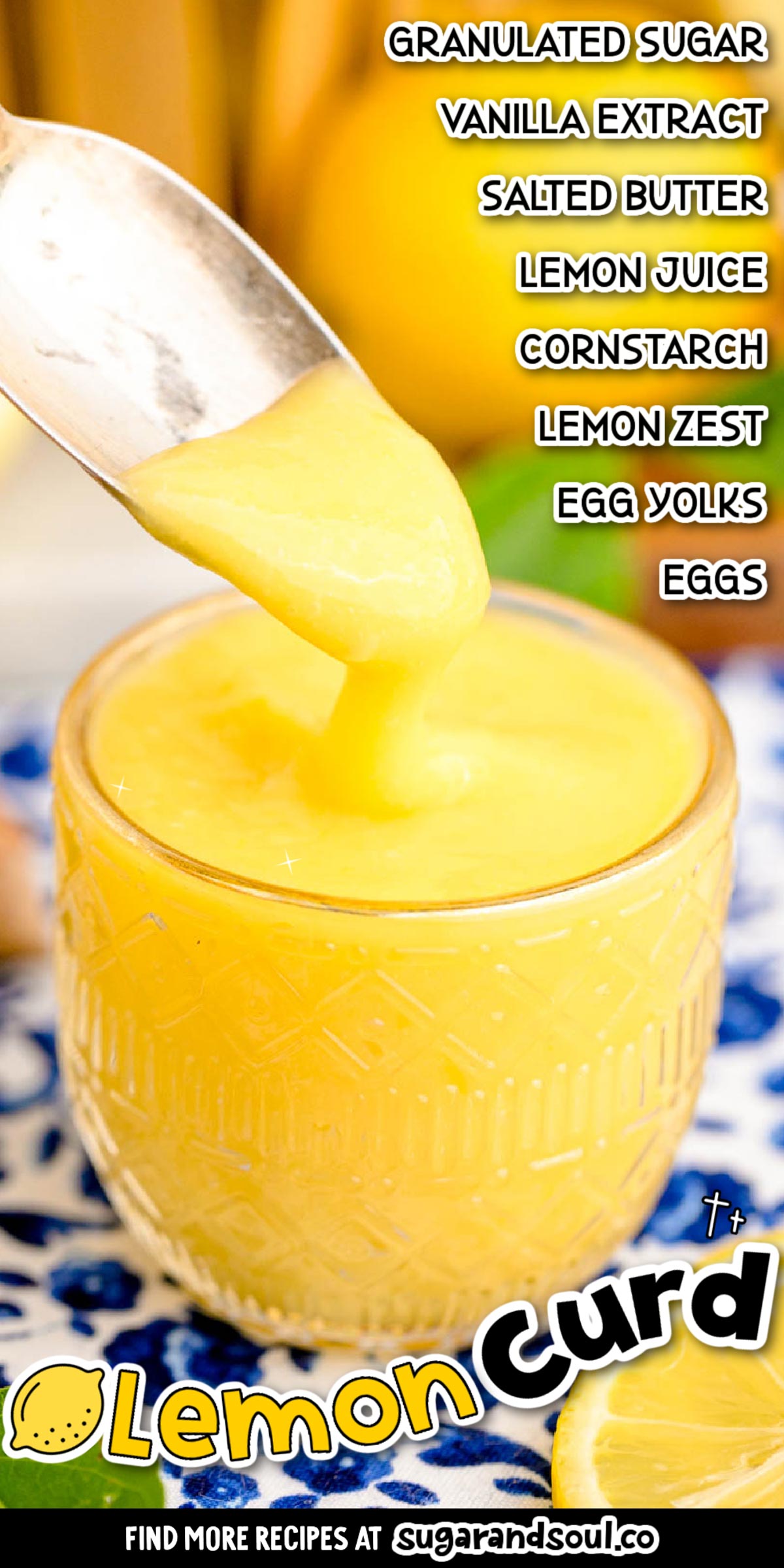 Homemade Lemon Curd uses freshly squeezed lemon juice and lemon zest to create a perfectly tart curd that's a great addition to any recipe! Cooks up in just 30 minutes! via @sugarandsoulco