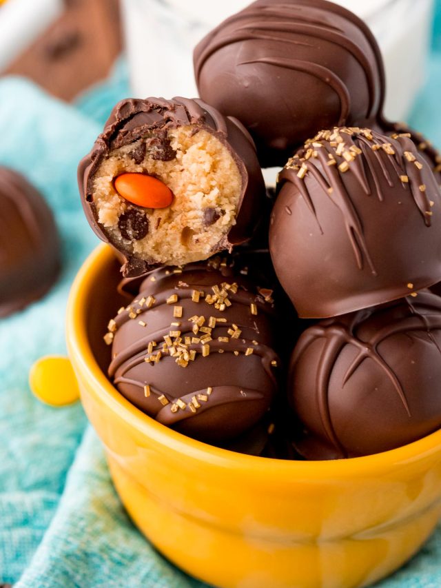 Peanut Butter Cookie Dough Truffles Story Sugar and Soul