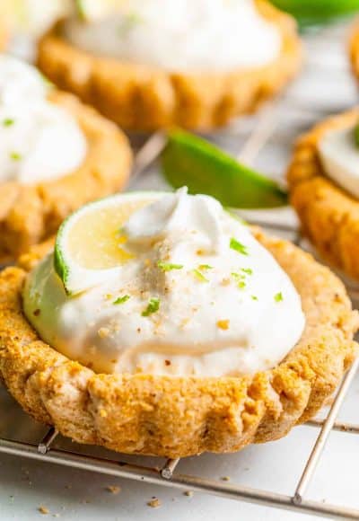 Close up photo of a Crumbl Copycat Key Lime Pie Cookie on a wire rack.