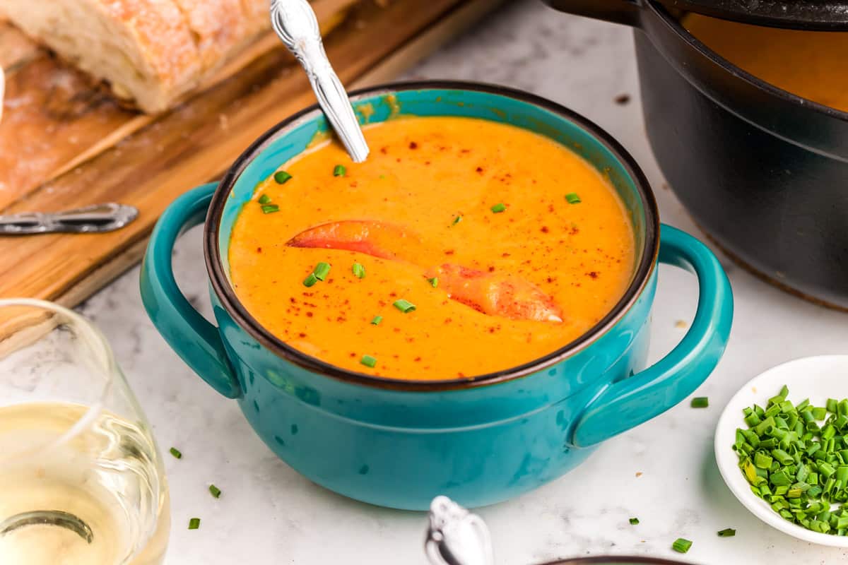 Easy Lobster Bisque Soup Sugar and Soul