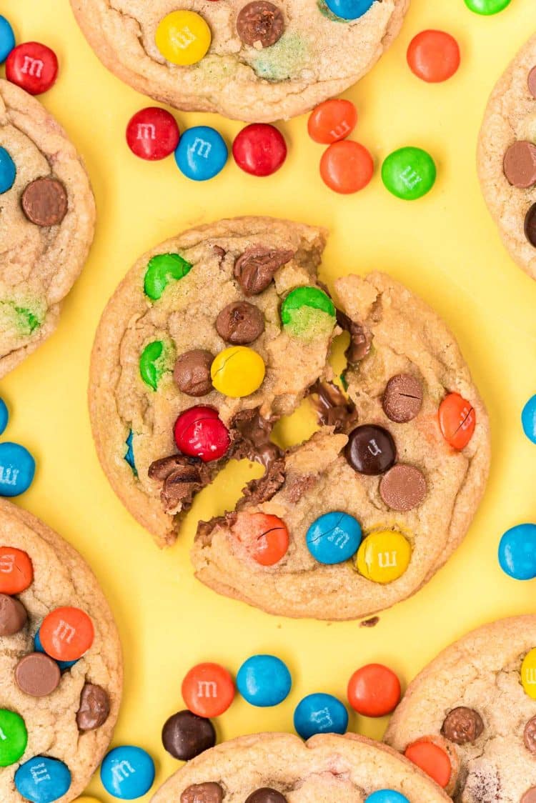 Easy big batch M&M cookies - Recipe by VJ cooks - Plus Video