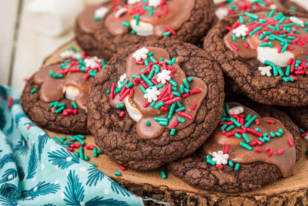 Hot Chocolate Cookies Recipe Sugar and Soul