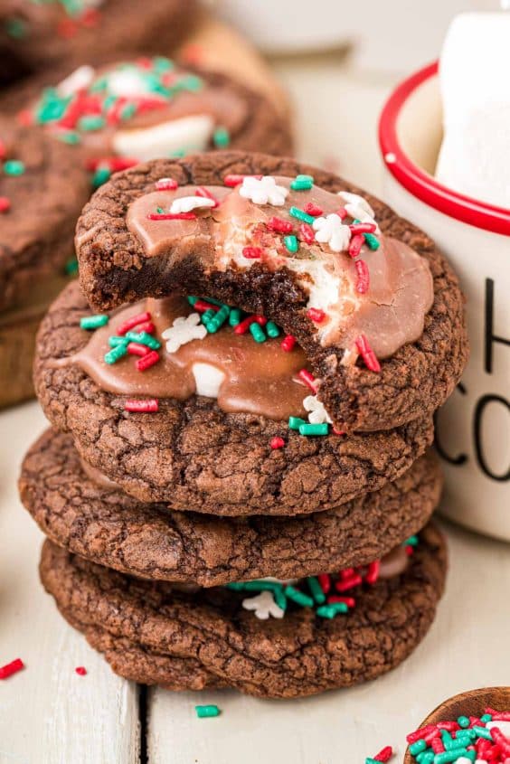 Hot Chocolate Cookies Recipe Sugar and Soul