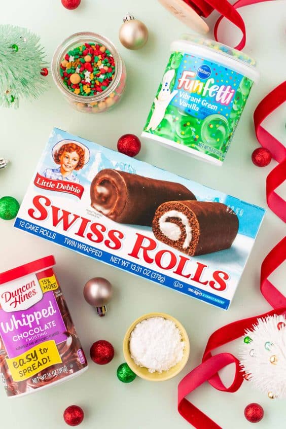Cute Mini Yule Logs (Swiss Roll Cakes) Sugar and Soul