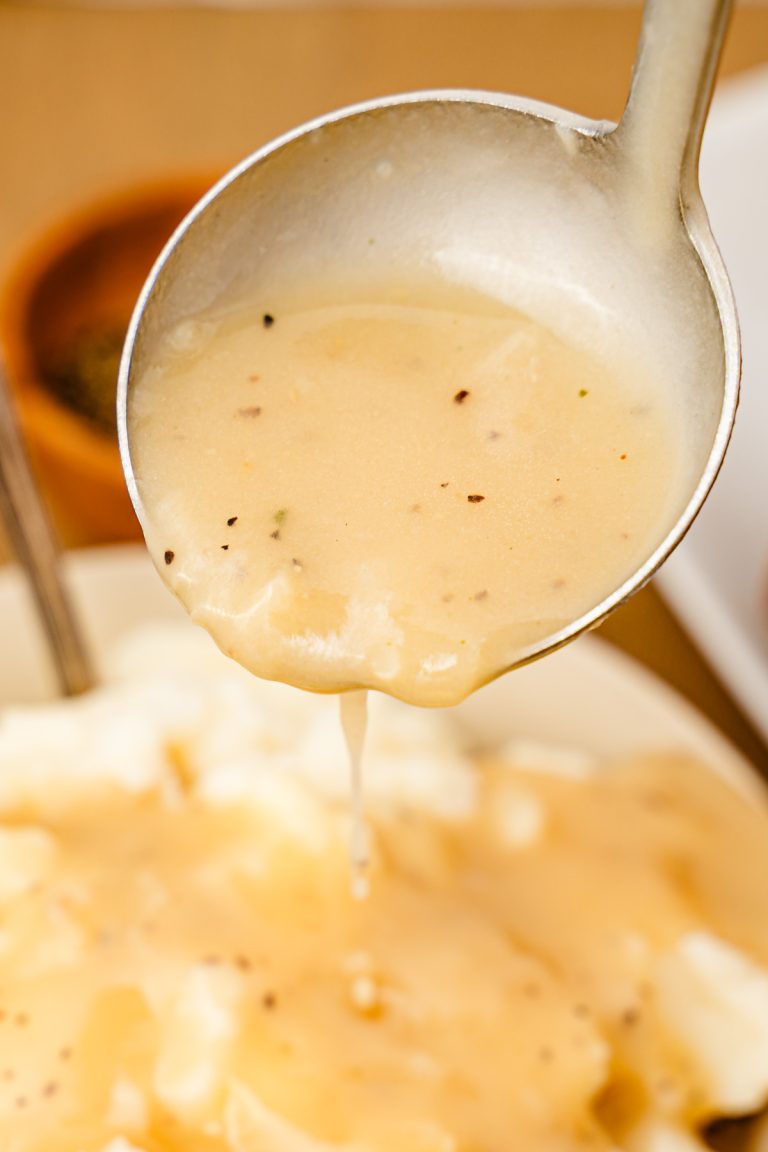 Homemade Turkey Gravy with Drippings Sugar and Soul
