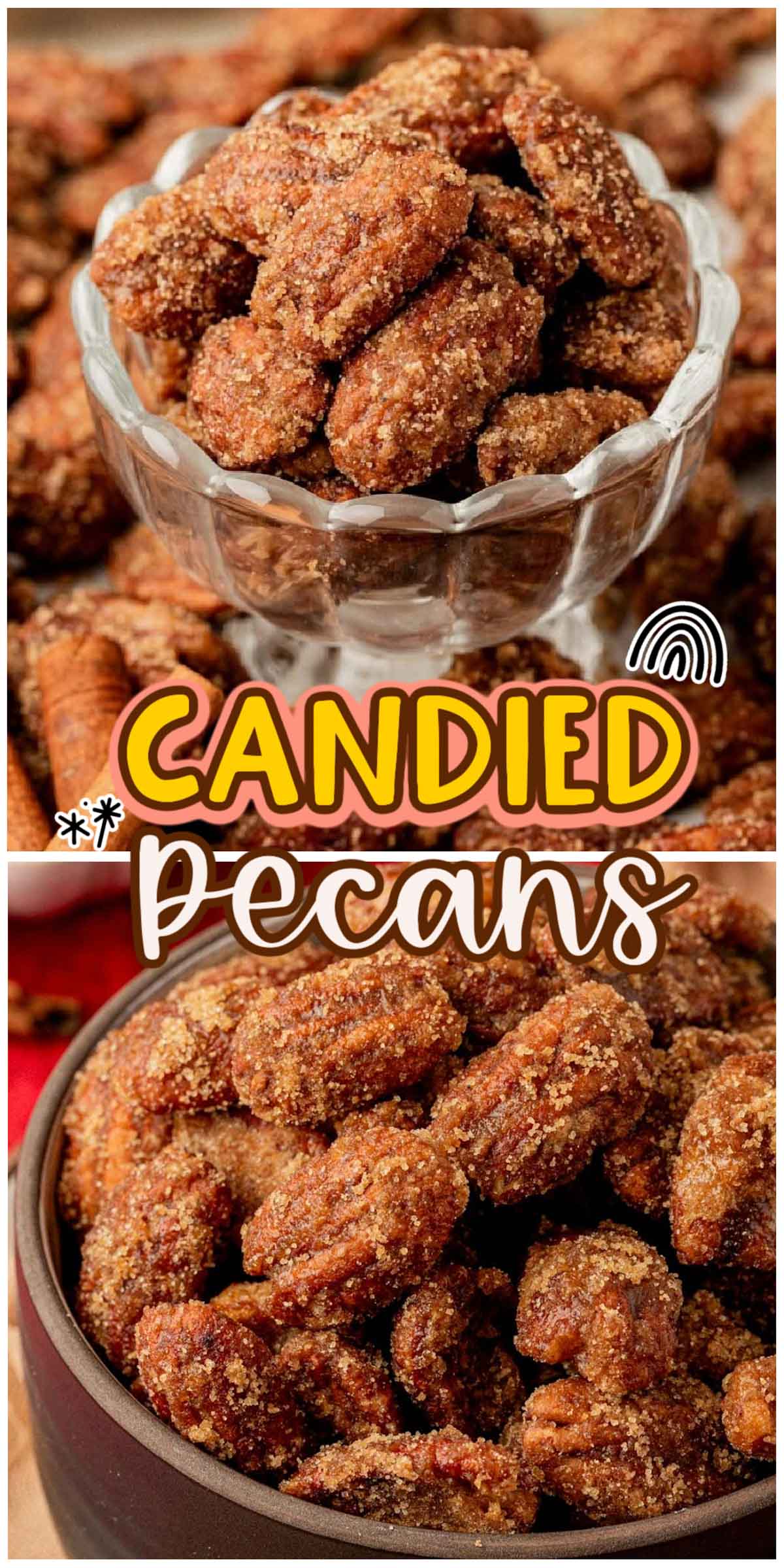 These Candied Pecans are a delicious addition to any fall dish. They're perfect on sweet potatoes, pumpkin pies, and they also make a lovely addition to salads and yogurt. Or, just eat them straight up! via @sugarandsoulco