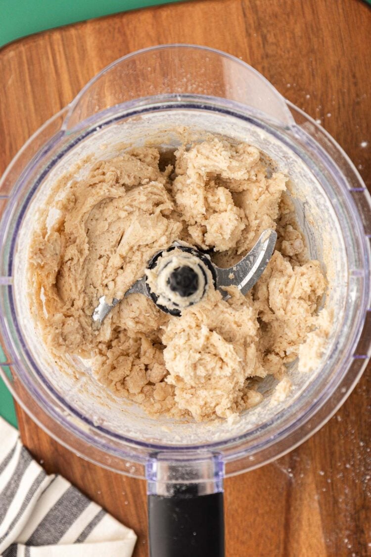 Dough for scones in a food processor.