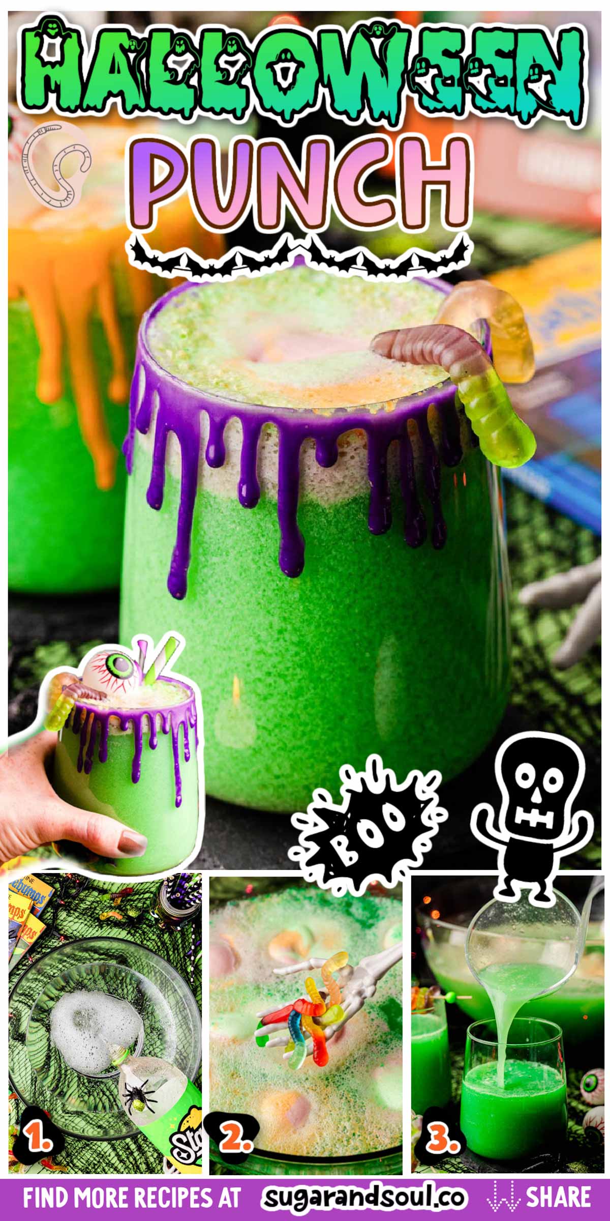 Halloween Punch via @sugarandsoulco