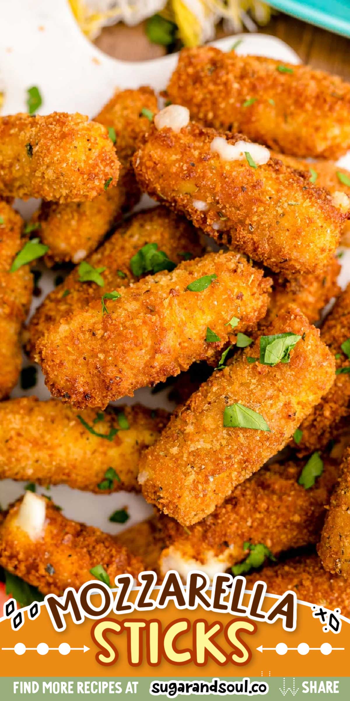 Mozzarella Sticks via @sugarandsoulco