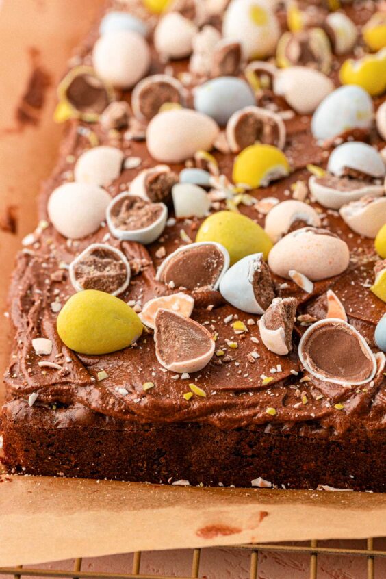 Cadbury Mini Egg Brownies.