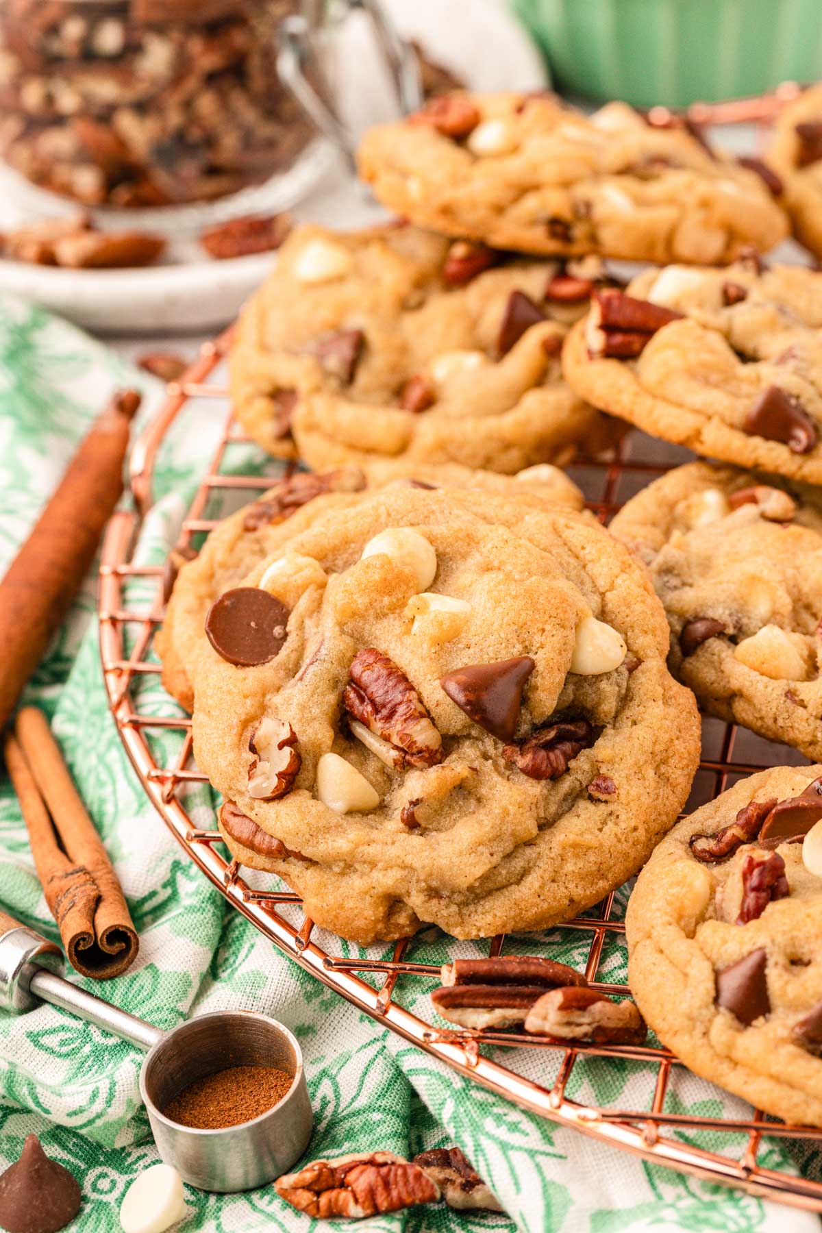 Mama Kelce's cookies on a wire rack.