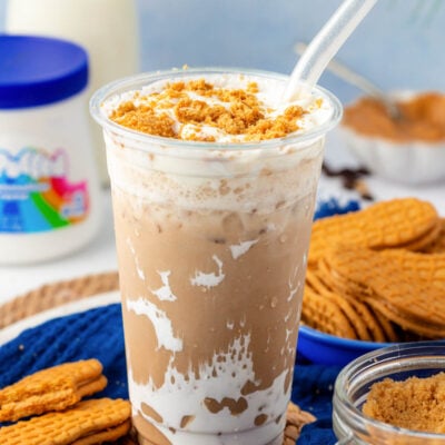 Fluffy Seagull Latte copycat drink on a table.